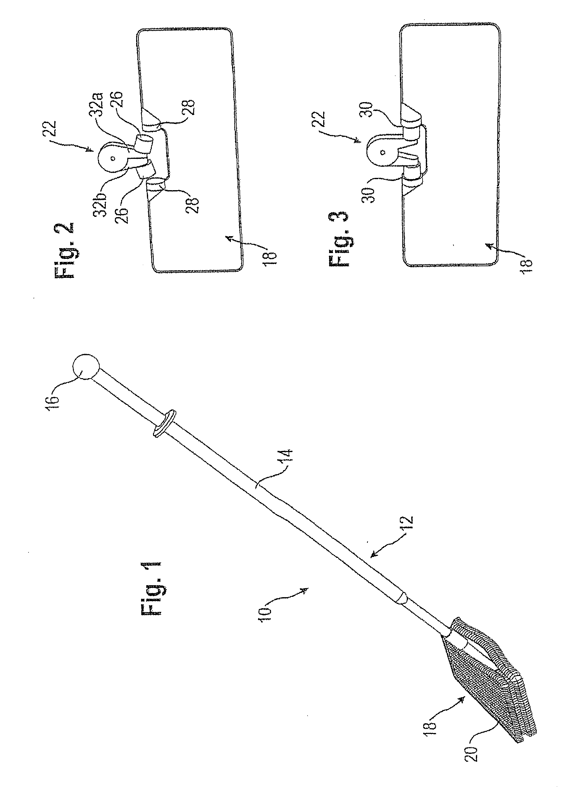 Hand-operated cleaning device and mop cover
