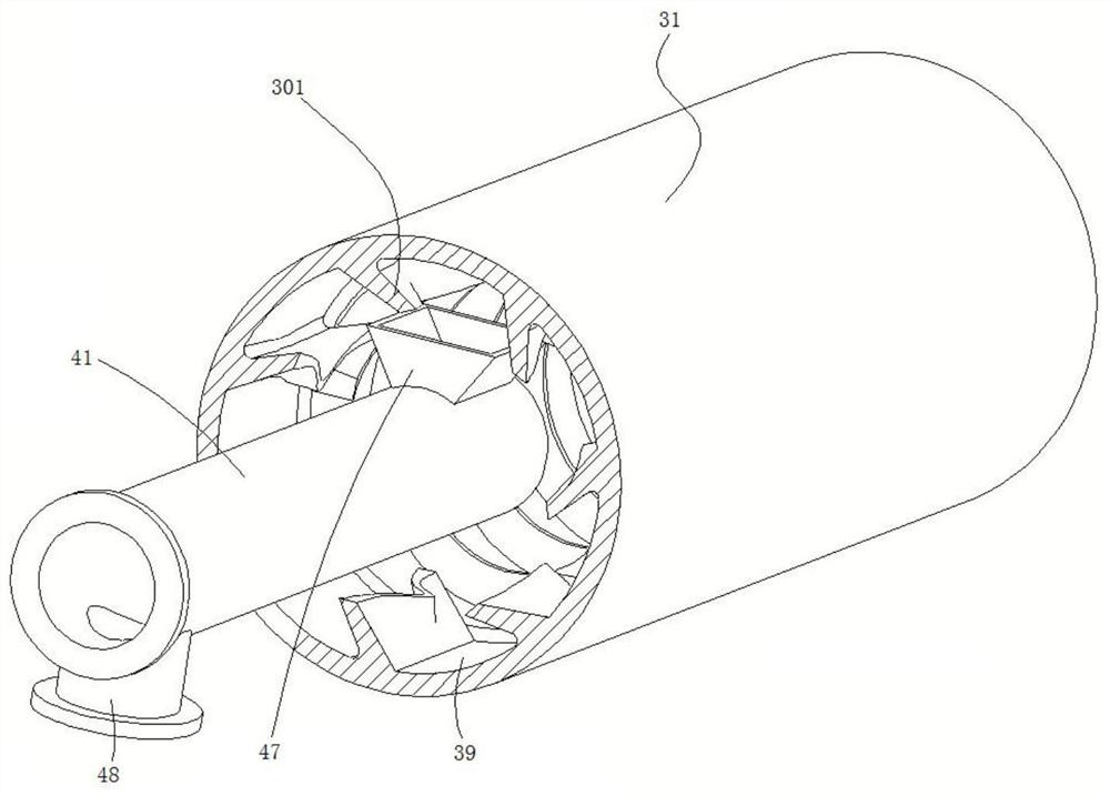 A continuous waste rubber cracking device