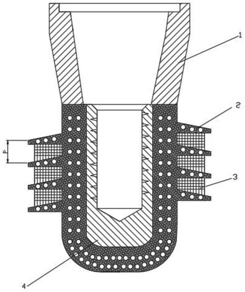 A porous ultra-short implant filled with degradable ceramics and its preparation method