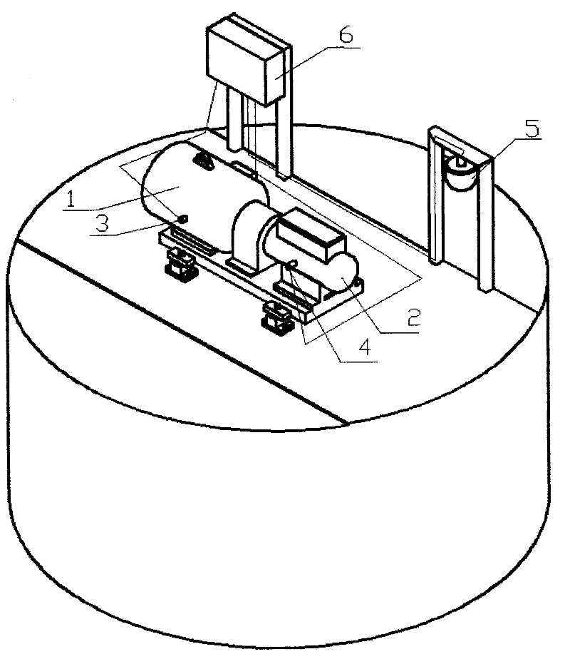 Monitoring and detecting device on stirring tank