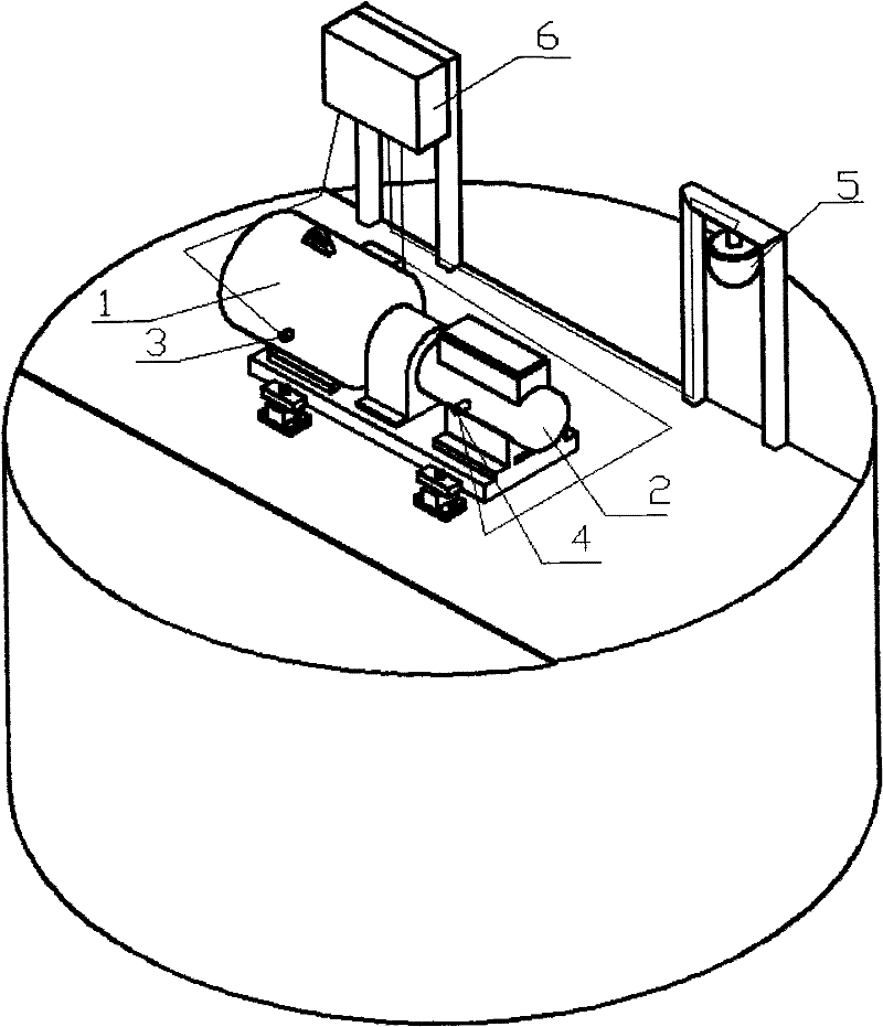 Monitoring and detecting device on stirring tank