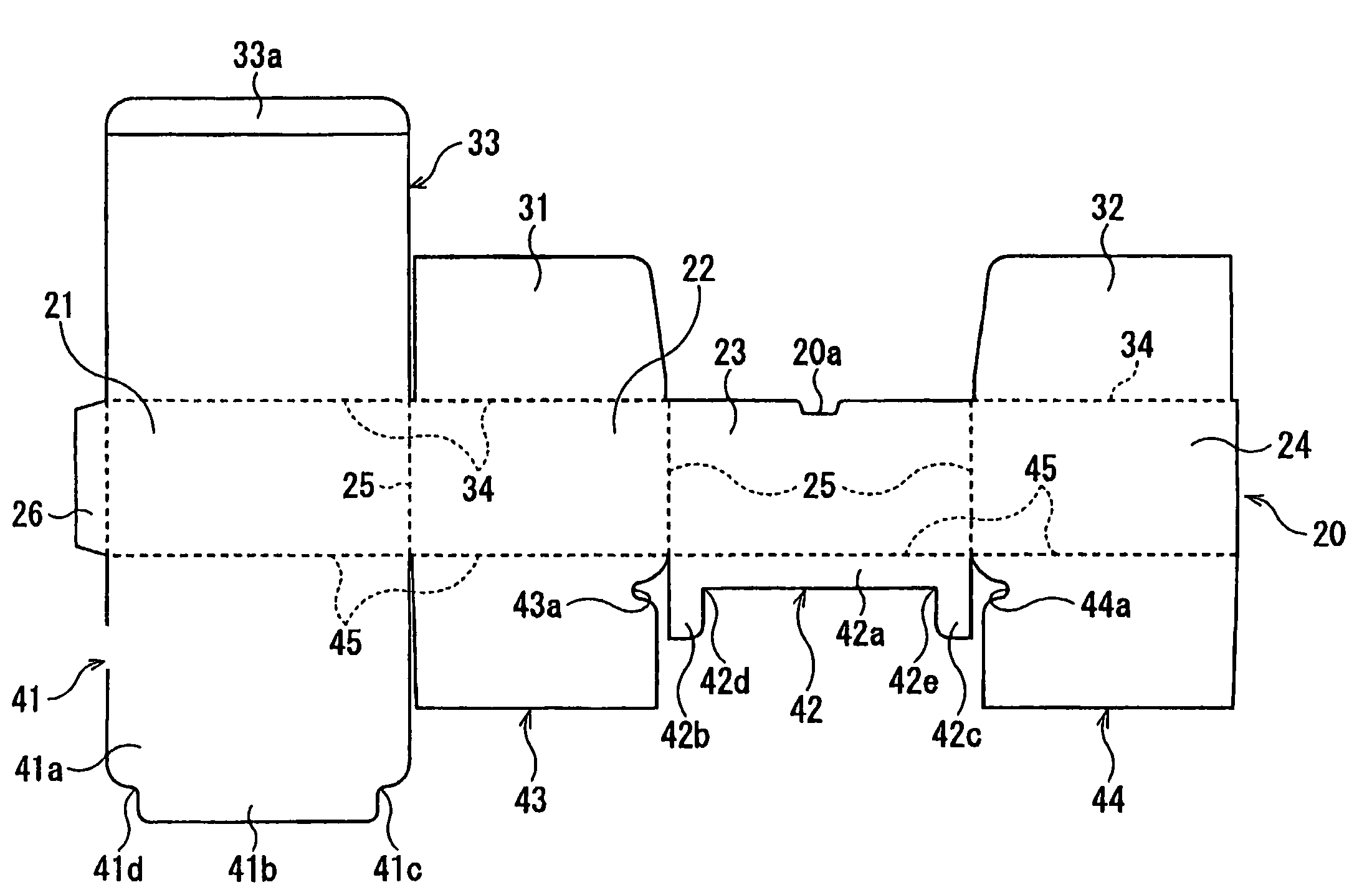 Flexible board for forming package