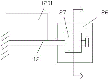 Installing assembly provided with guiding rod and used for LED display ...