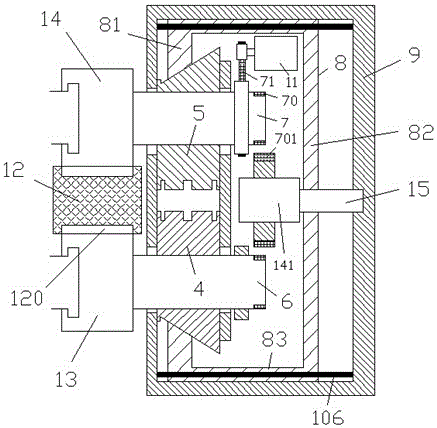 Installing assembly provided with guiding rod and used for LED display device