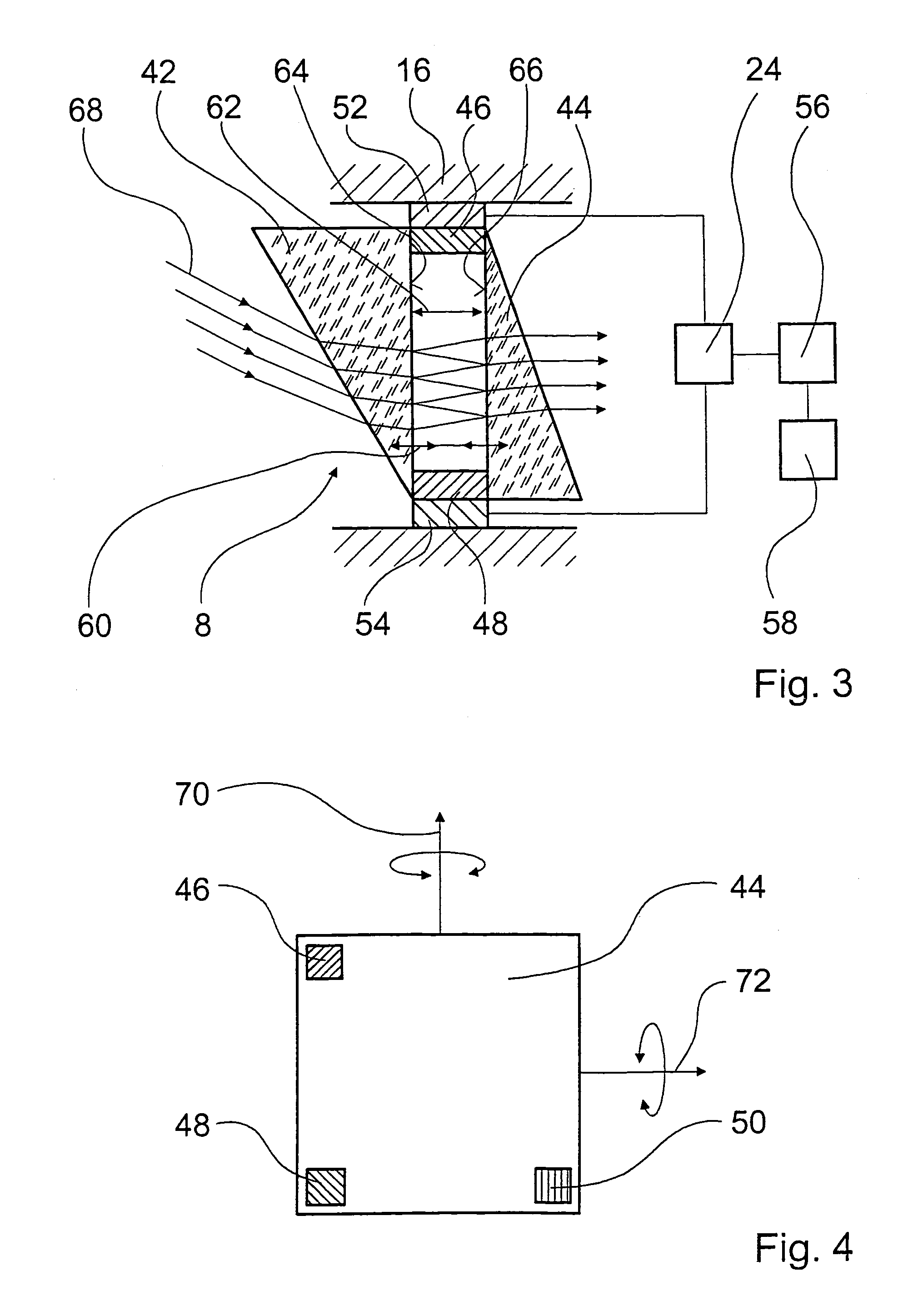 Optical arrangement for a homing head with movable optical elements