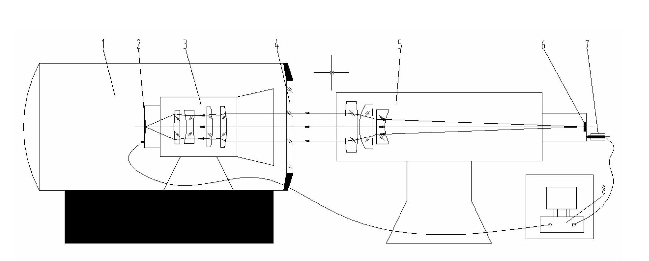 Method and device for presetting focal plane in vacuum for space camera