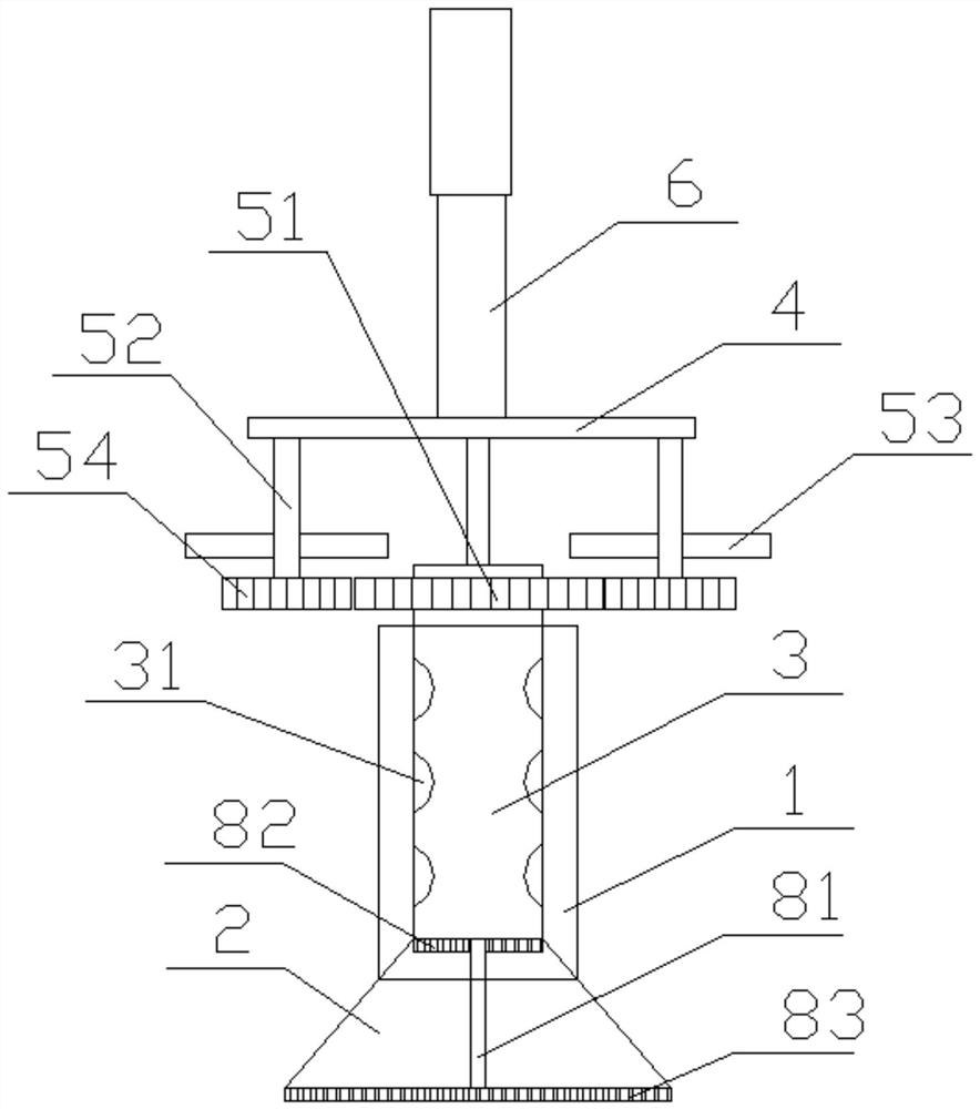 Fast-moving deep foundation pit pumping device