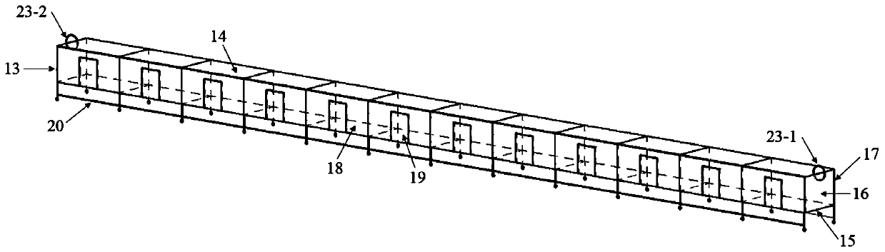 Indent-size subway tunnel/train compartment dual-long and narrow space fire experiment platform