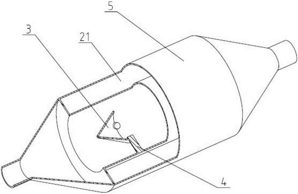 Vortex type automobile exhaust heating device and its control method