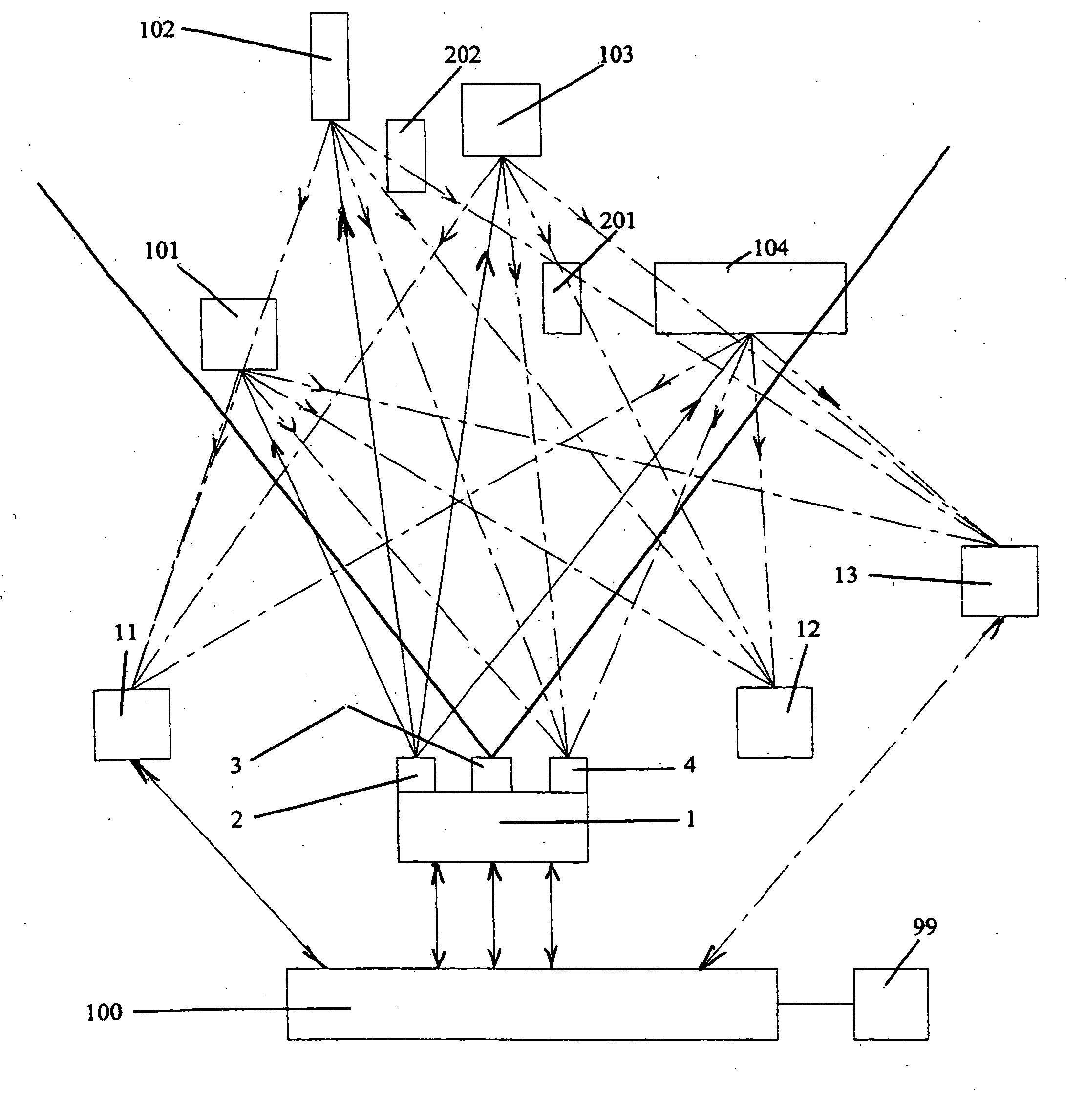 Computerized simultaneous laser marking and targeting system