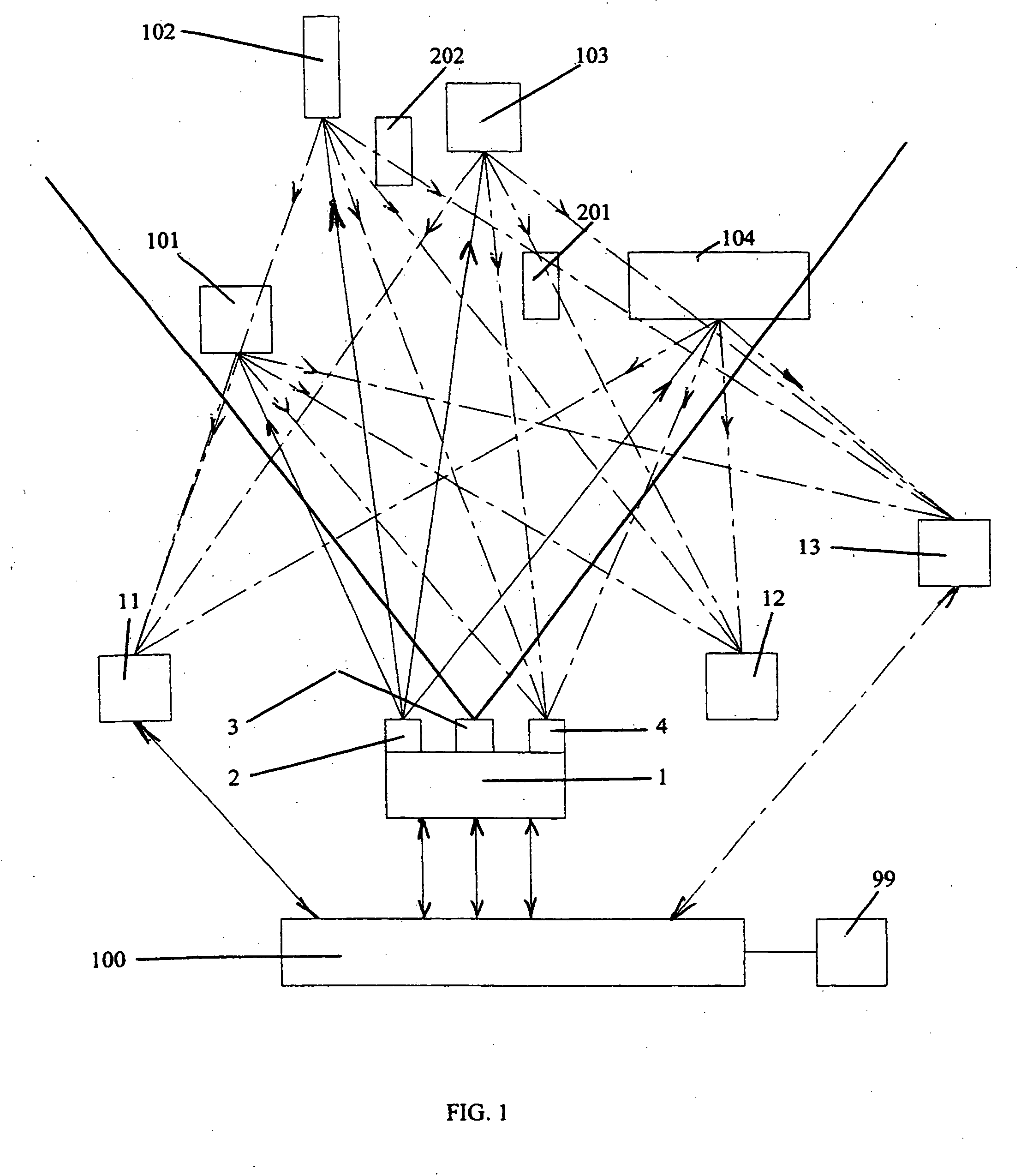 Computerized simultaneous laser marking and targeting system