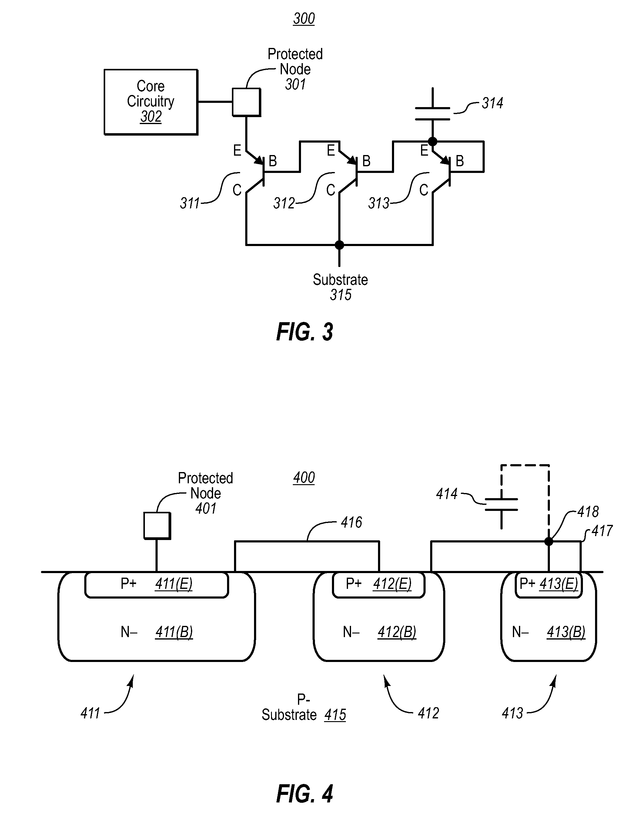 Current protection circuit using multiple sequenced bipolar transistors
