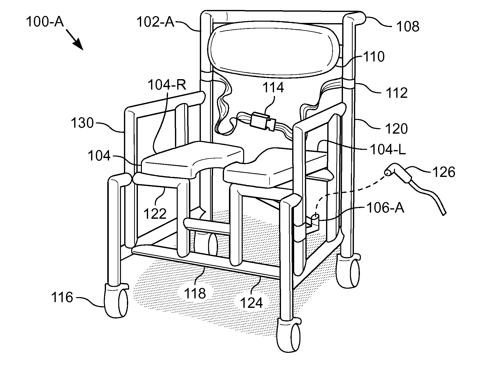 Full perineal wash system with removable seat