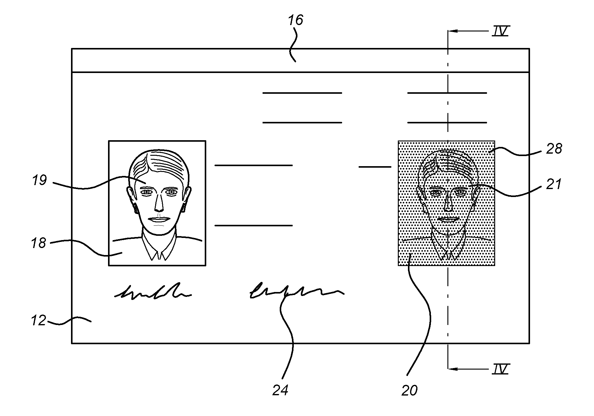 Identification assembly for an identity document
