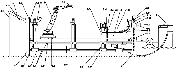 Exhaust manifold automatic welding device and working method thereof