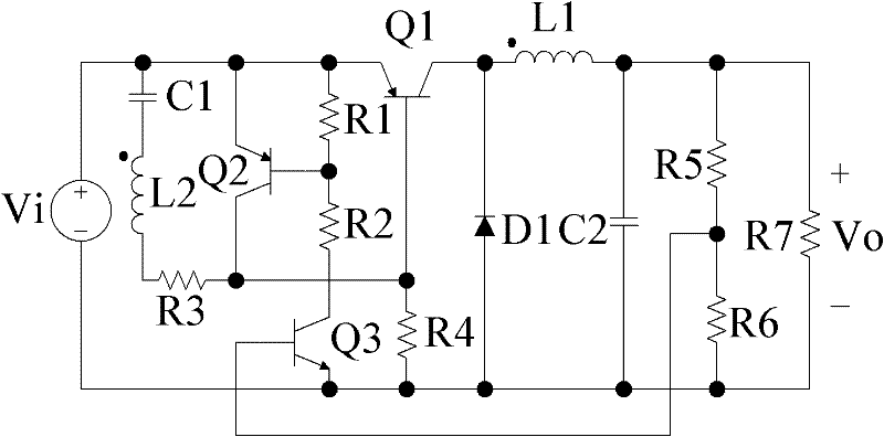 Bipolar transistor self-exciting Zeta converter