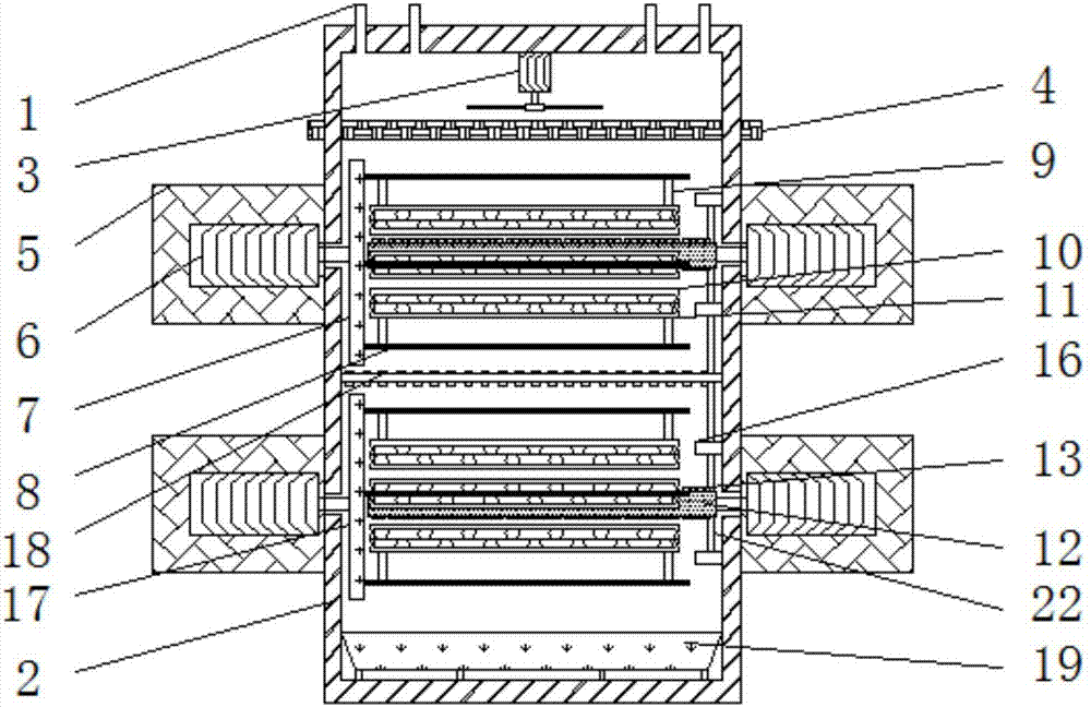 Preserved meat fumigating device