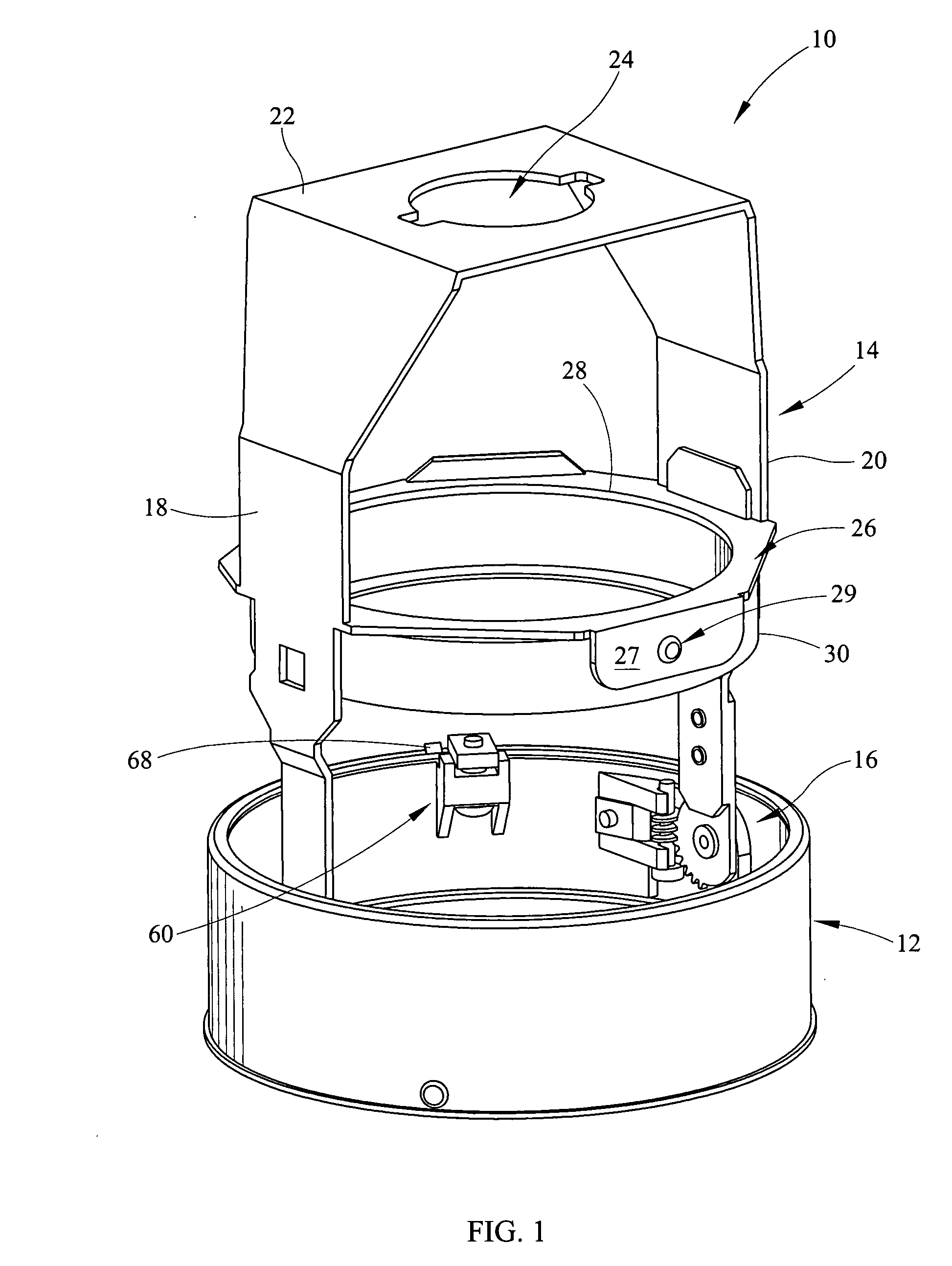 Worm gear drive aiming and locking mechanism