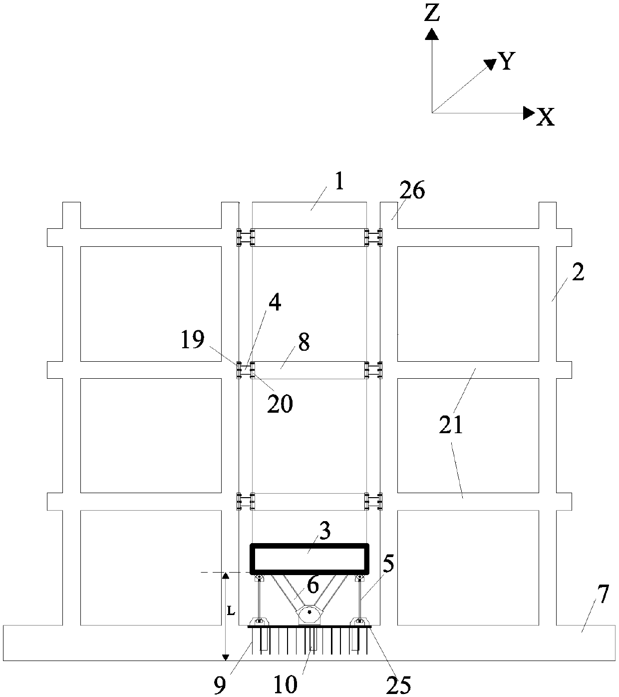 Self-resetting rocking wall components based on shape memory alloy rods