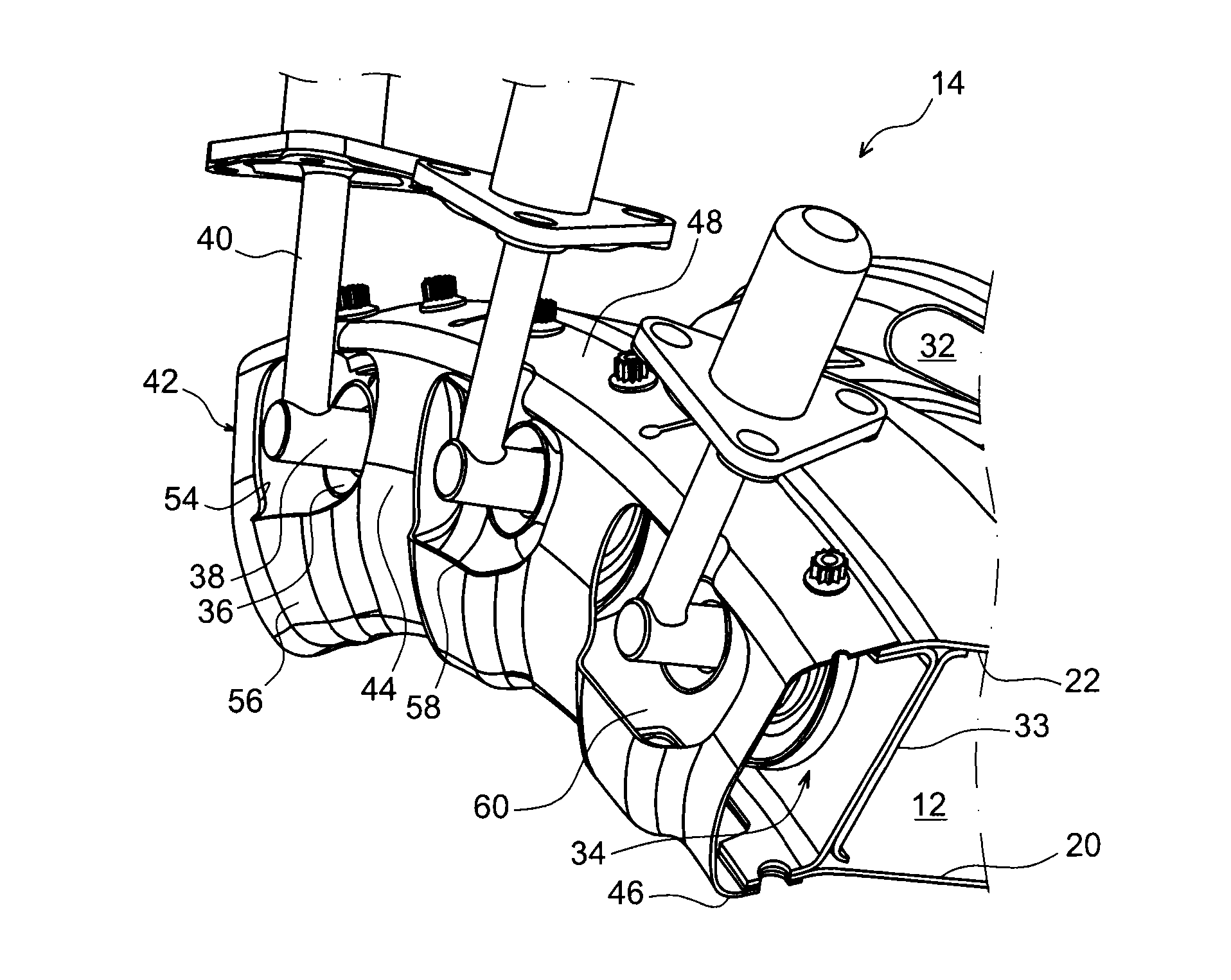 Aerodynamic shroud for the back of a combustion chamber of a turbomachine