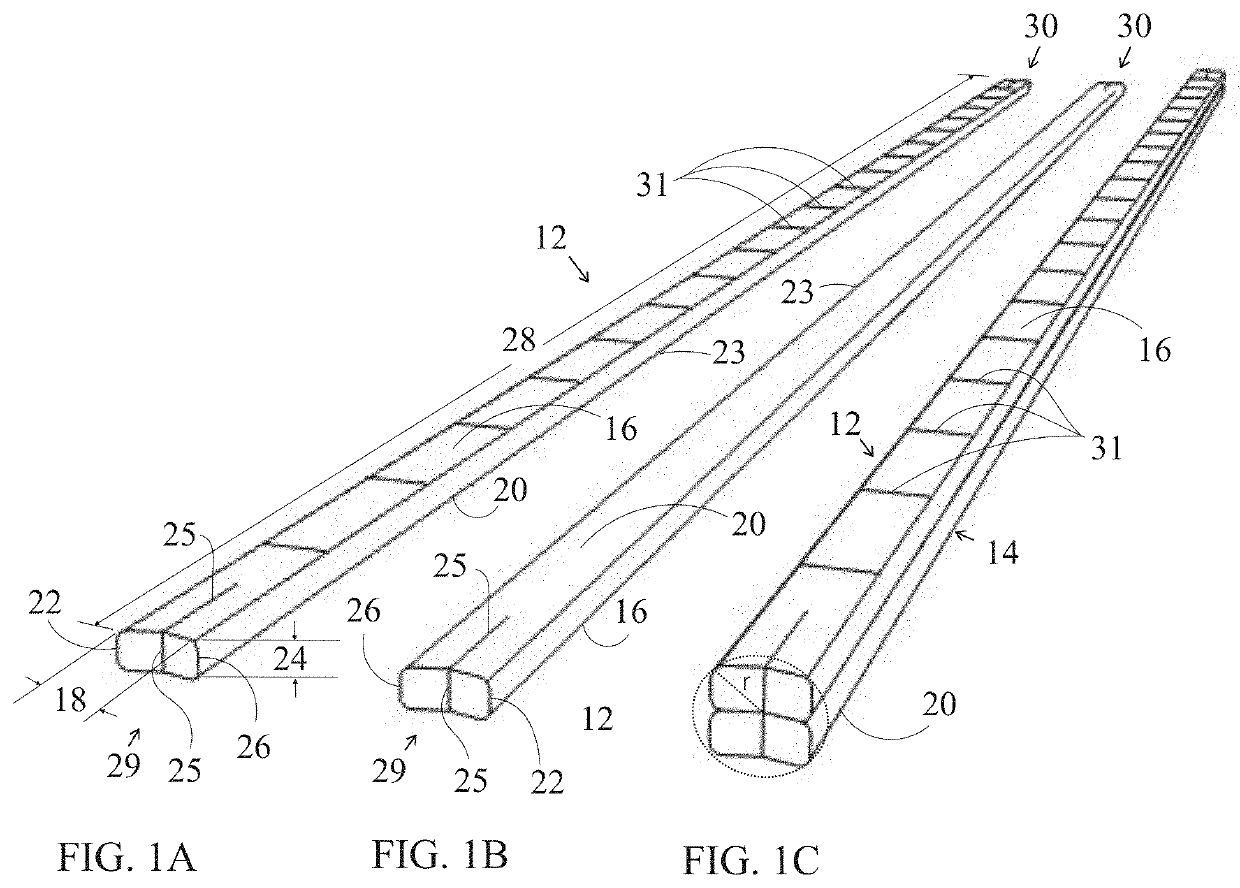 Construction toy with interconnecting strips and rings