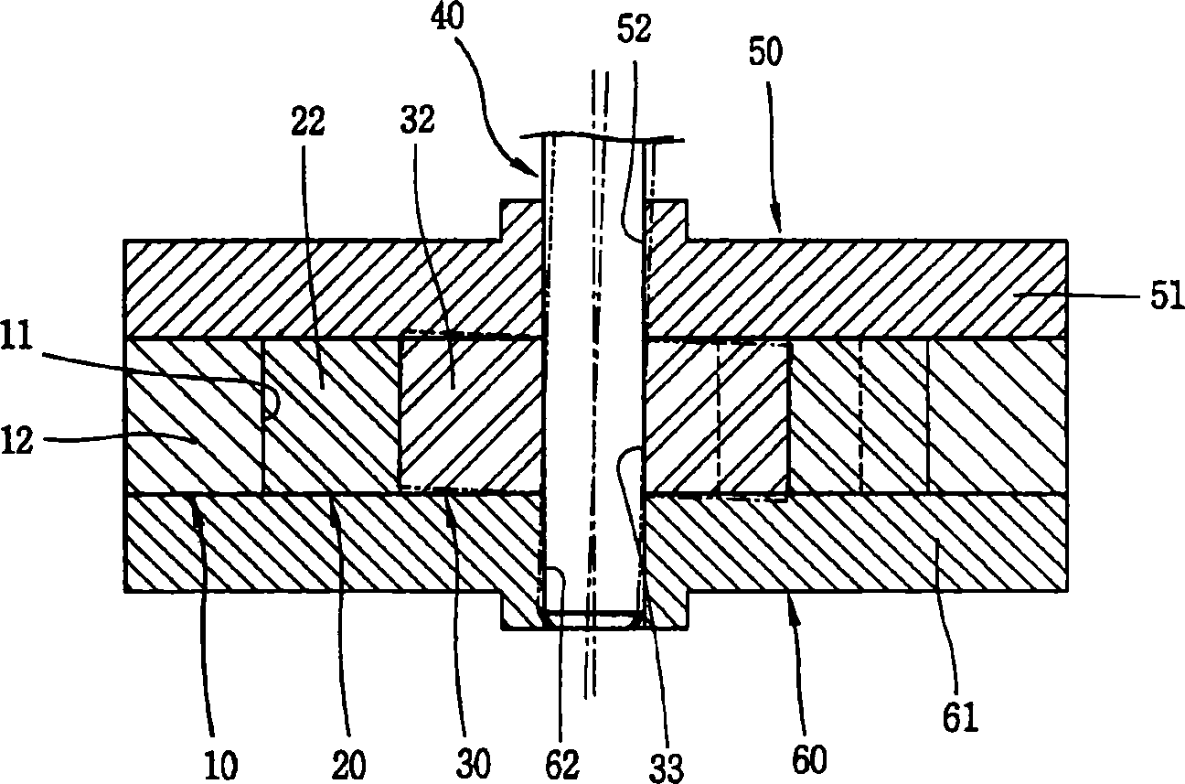 Spindle combine structure for gear compressor