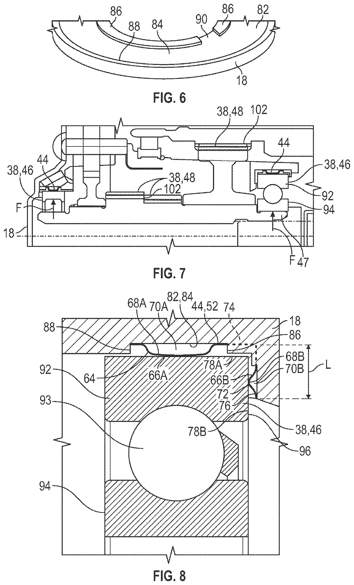 Sound reduction assembly, a ring configured to attenuate sound and a method