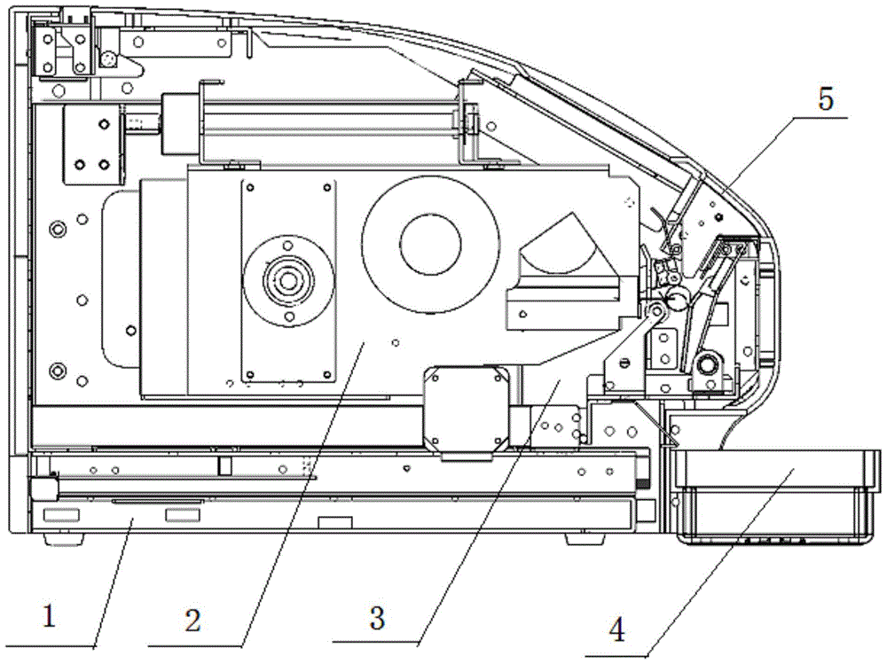 Label automatic sticking device dedicated to blood collection tubes