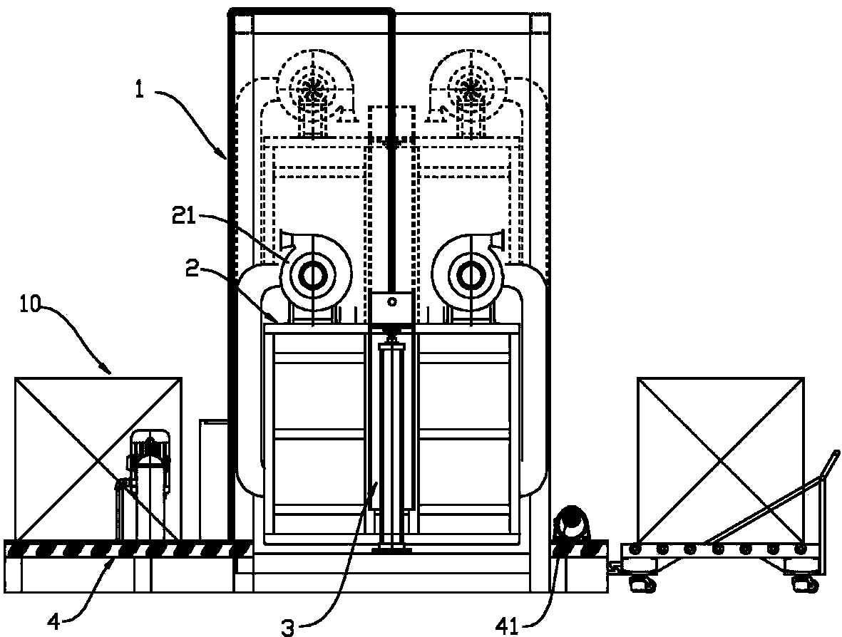 Washing machine used for large workpiece