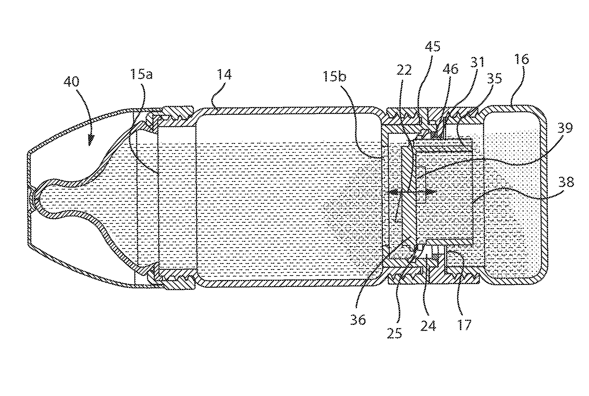 Compartmentalized mixing bottle and associated use therefore