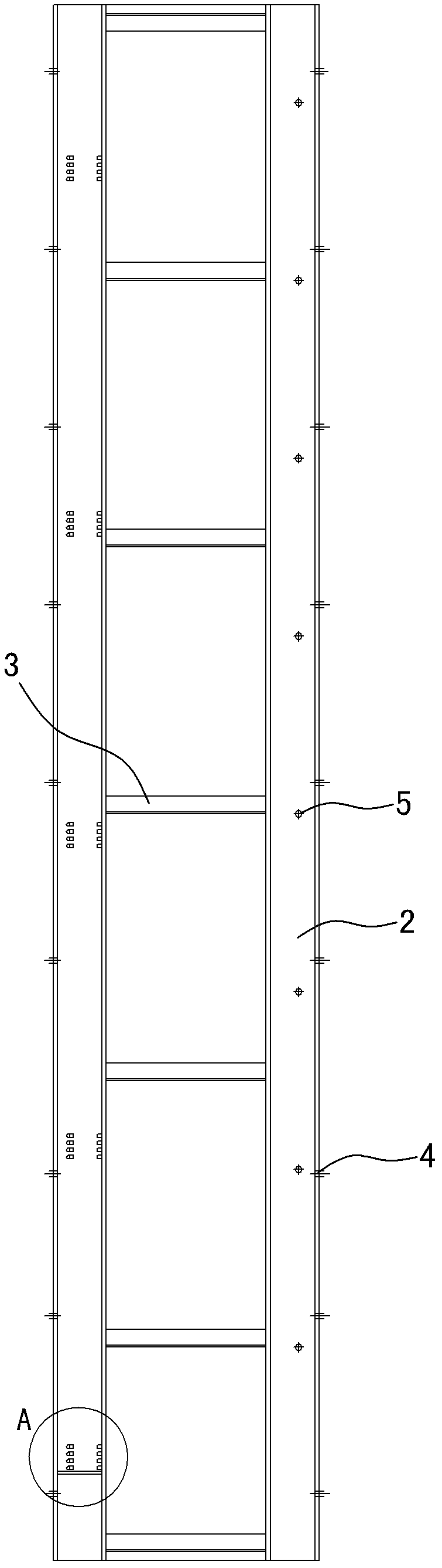 Pouring method of coupled shear wall structure