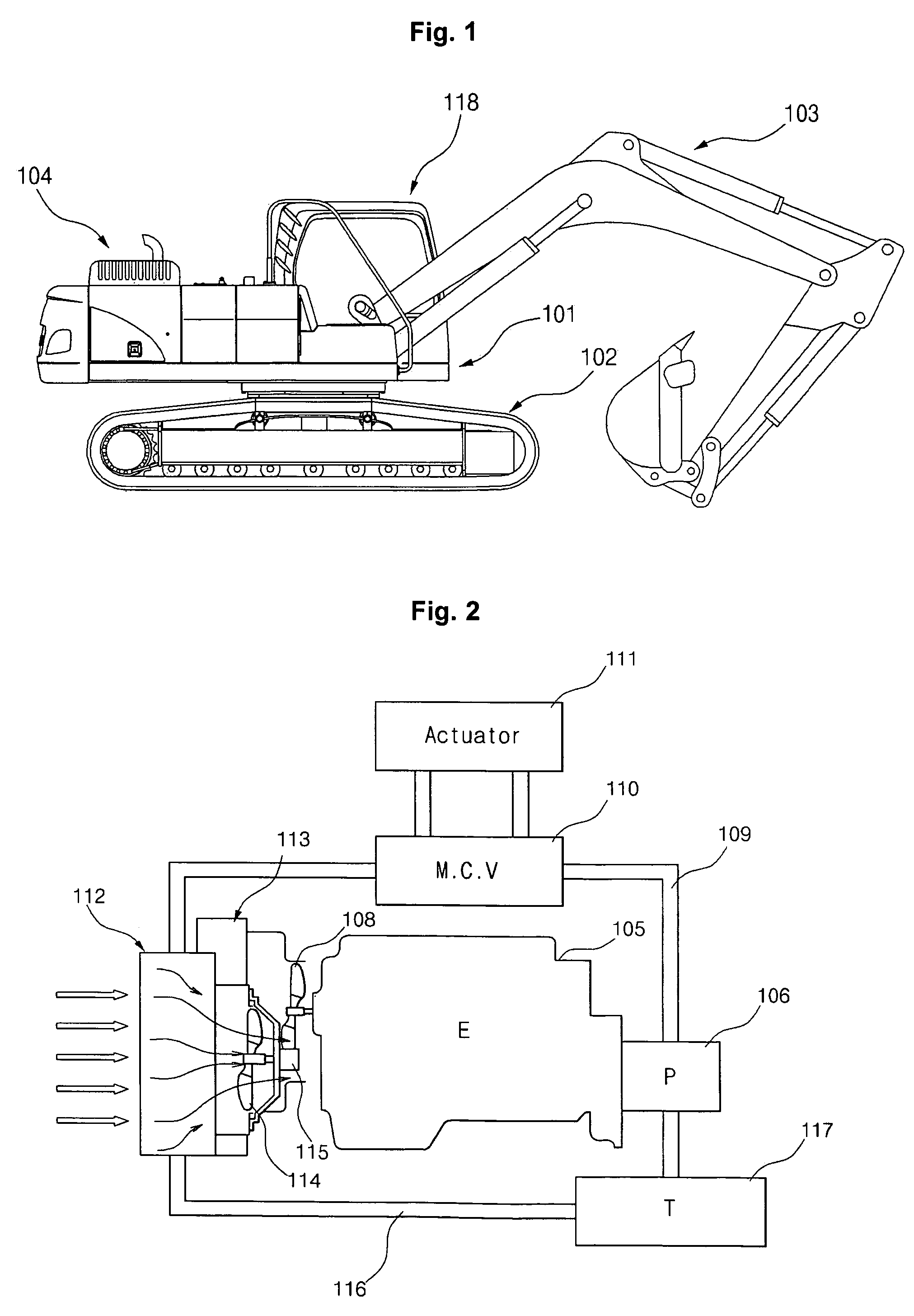 Heating apparatus for cabin of construction equipment