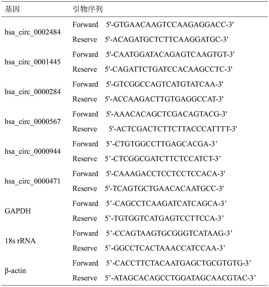 Internal reference gene hsa_circ_0000471 of human tissue/cell circular RNA and its application