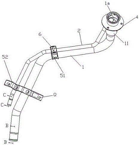 A fuel filler pipe assembly