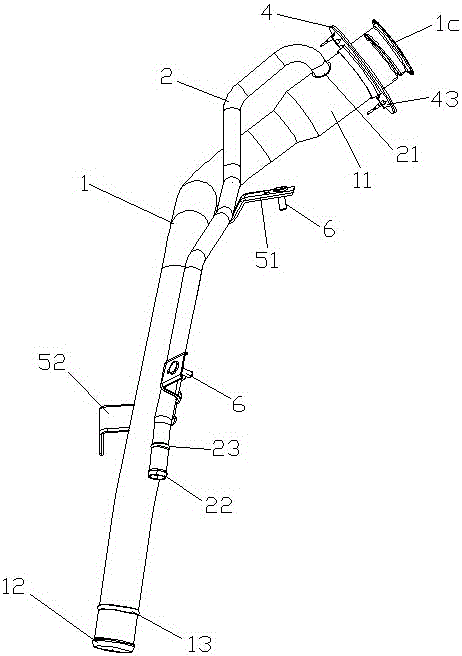 A fuel filler pipe assembly