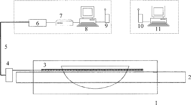 Method and system for monitoring horizontal deformation of soil body in mined-out subsidence area and method for constructing system