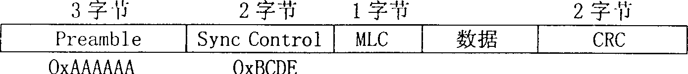 Data packet structure