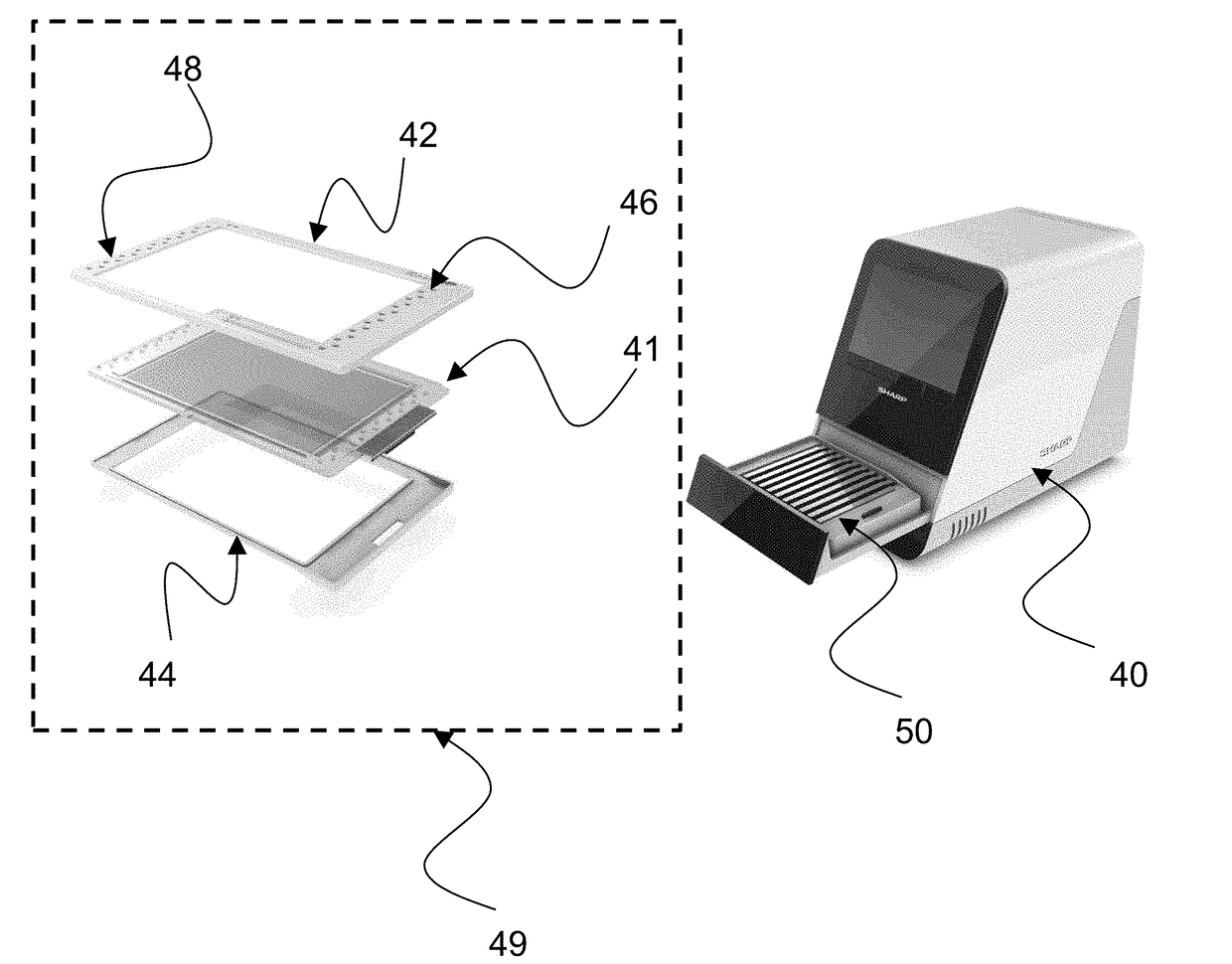 Microfluidic device with multiple temperature zones