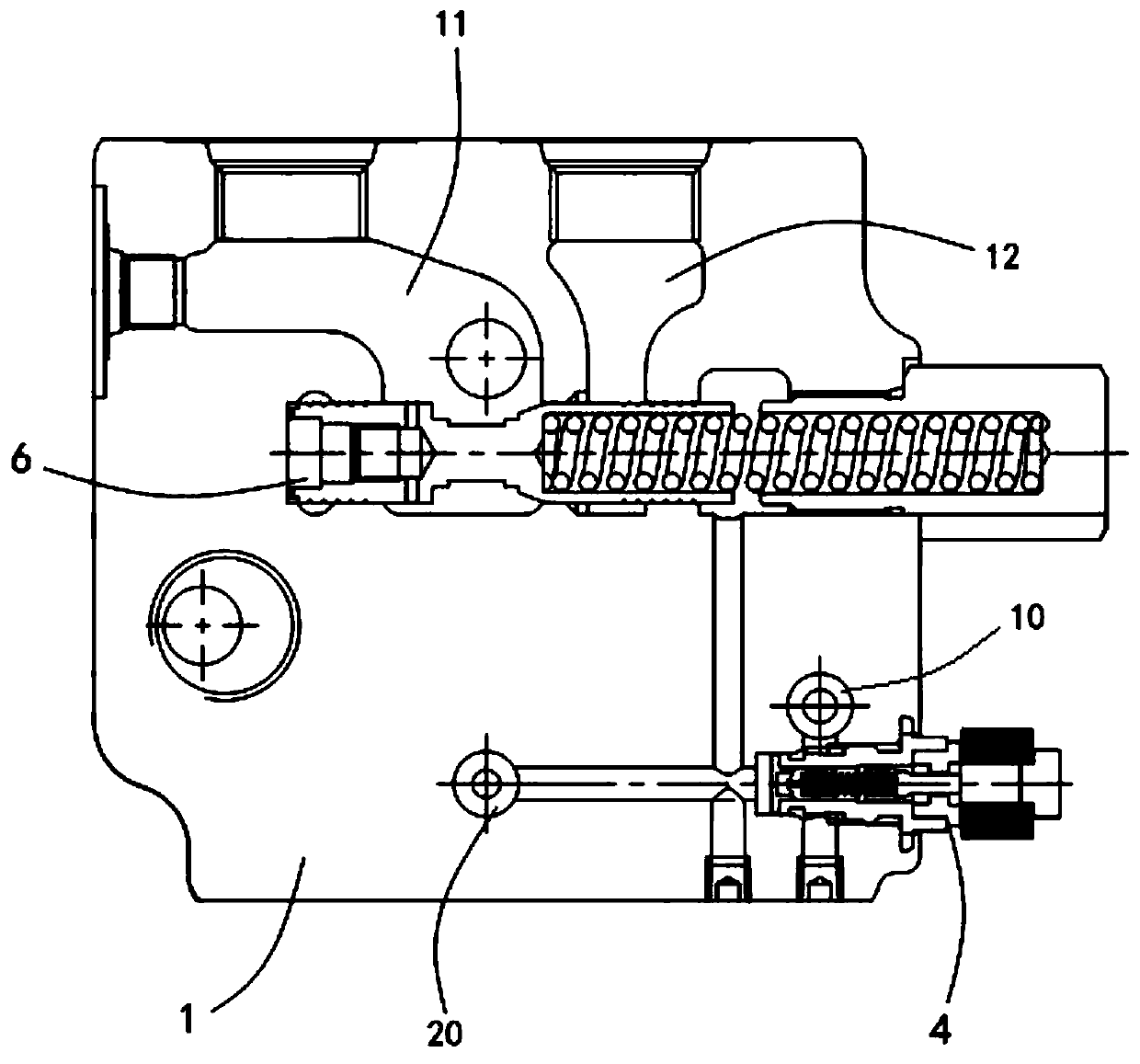 Combined multi-way valve and combined multi-way valve control system