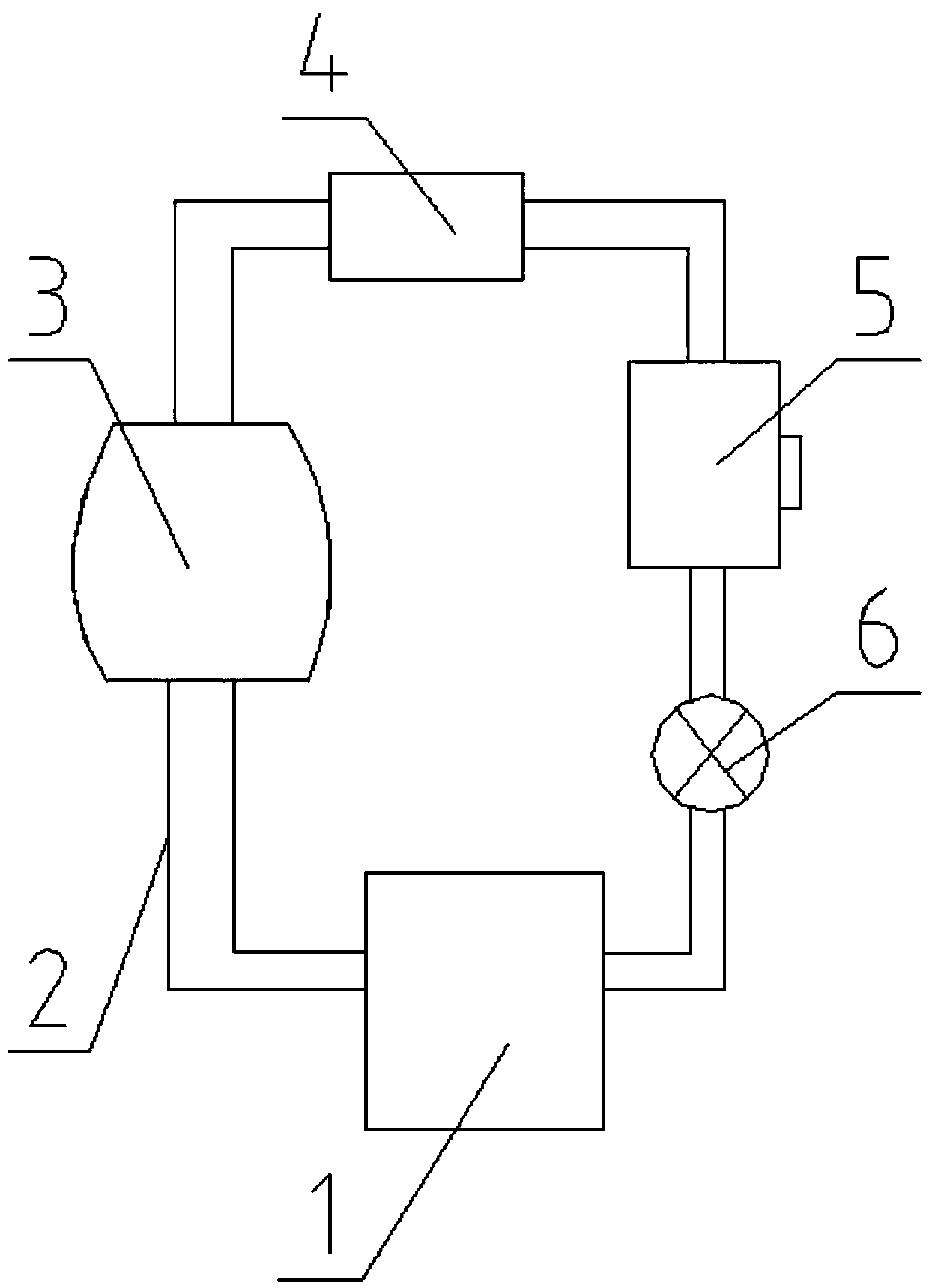 Circulating recycling device for adhesive solvent