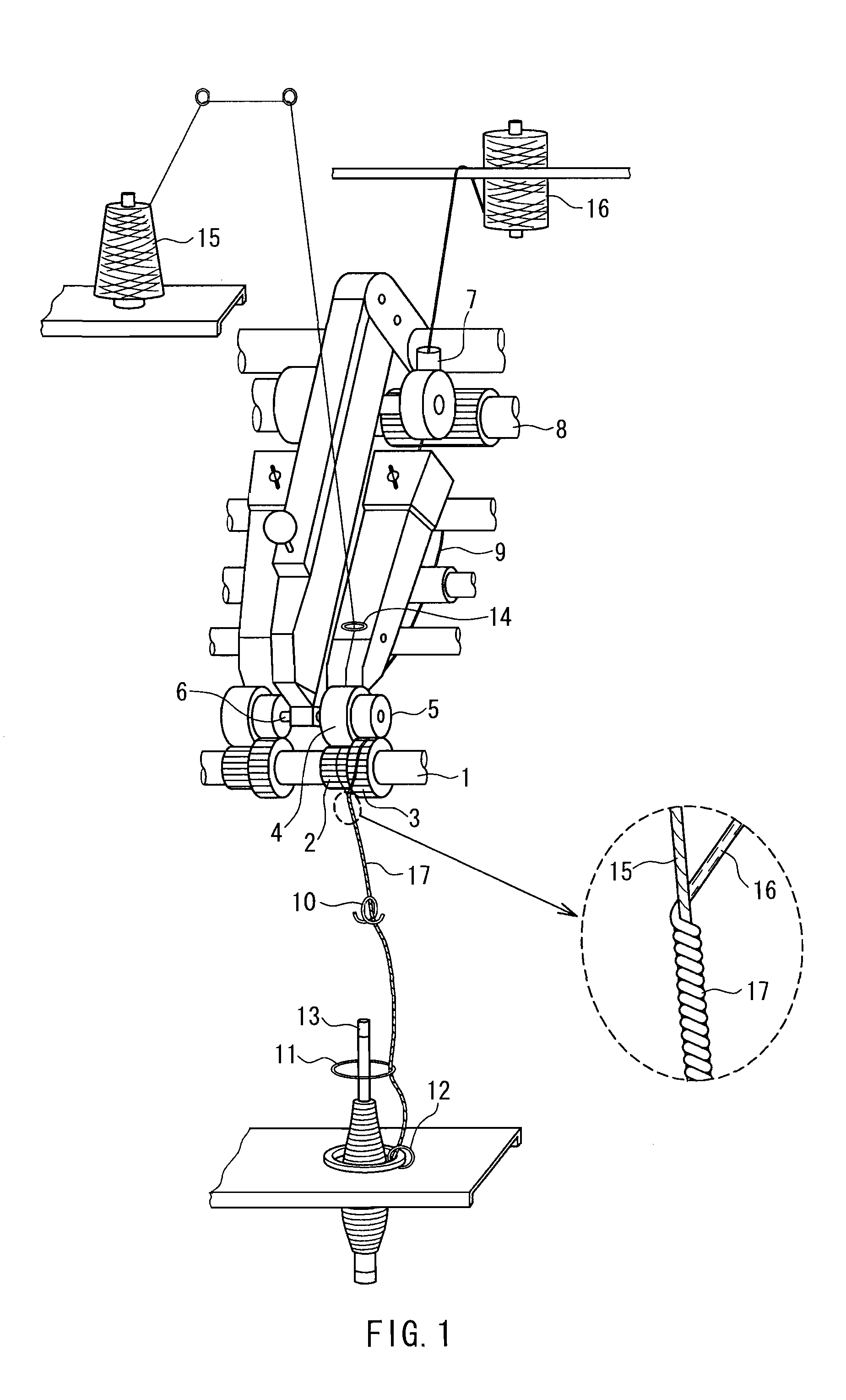 Protective suit fabric and spun yarn used for the same