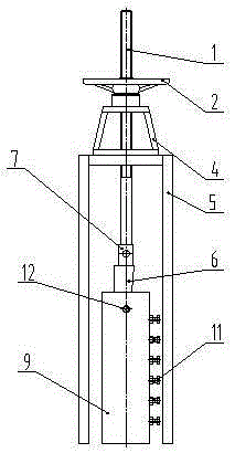 High-performance cargo oil tank sluice valve