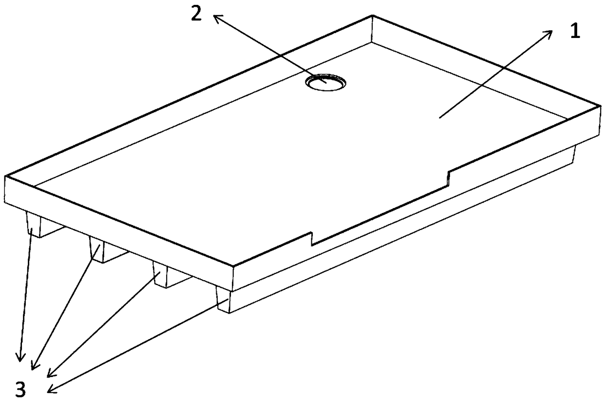 Overall bathroom chassis and manufacturing method thereof