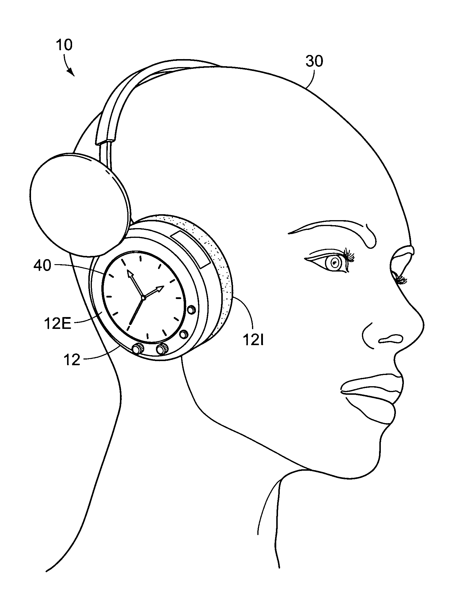 Combination noise blocking headset and alarm clock