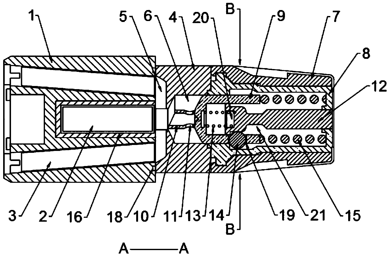 Power nitrogen gas cylinder for puncturing electric shock bombs in purely-mechanical structure manner