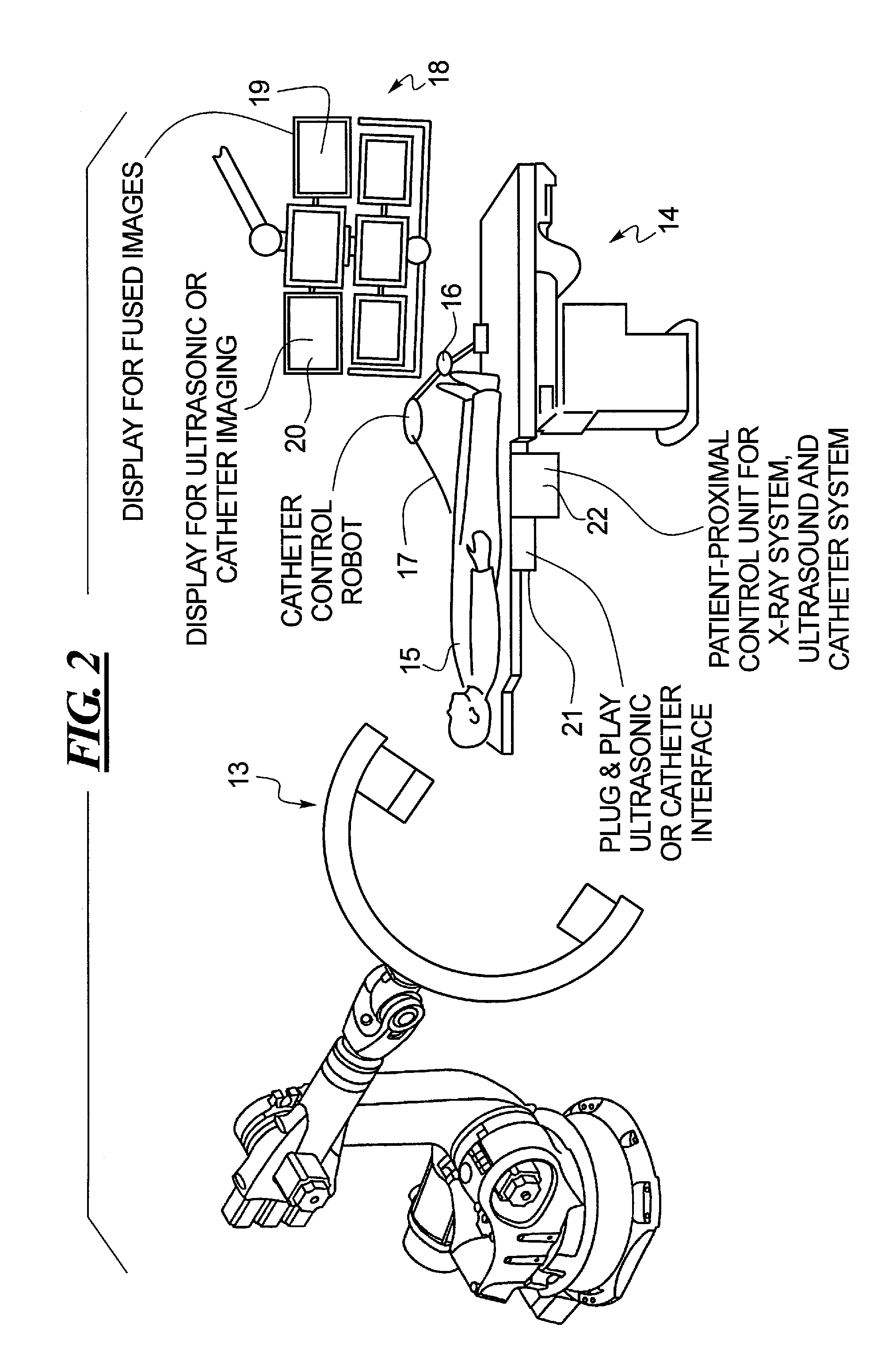 Method and apparatus for conducting an interventional procedure involving heart valves using a robot-based x-ray device