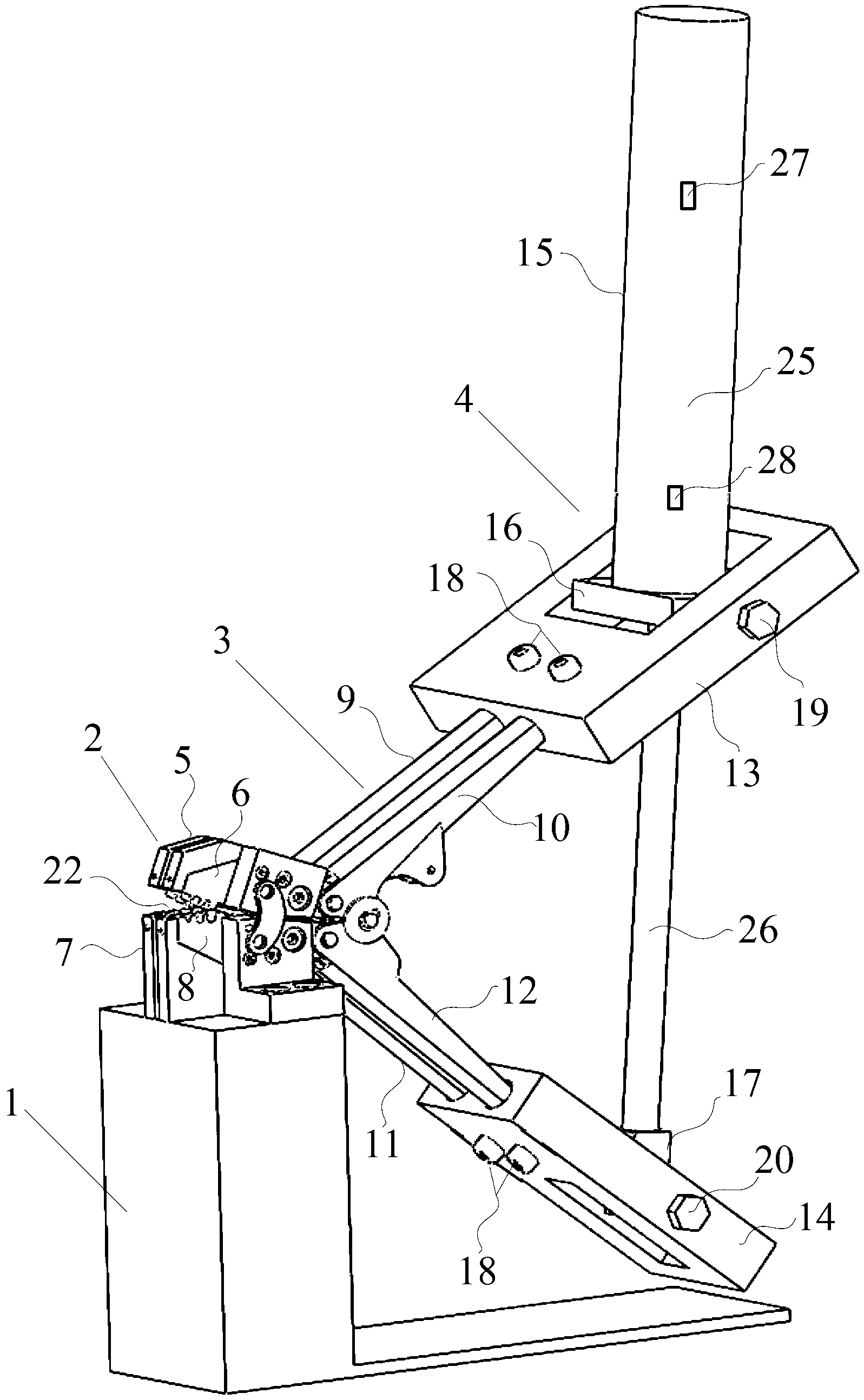 Pneumatically-driven double-end automatic crimping device