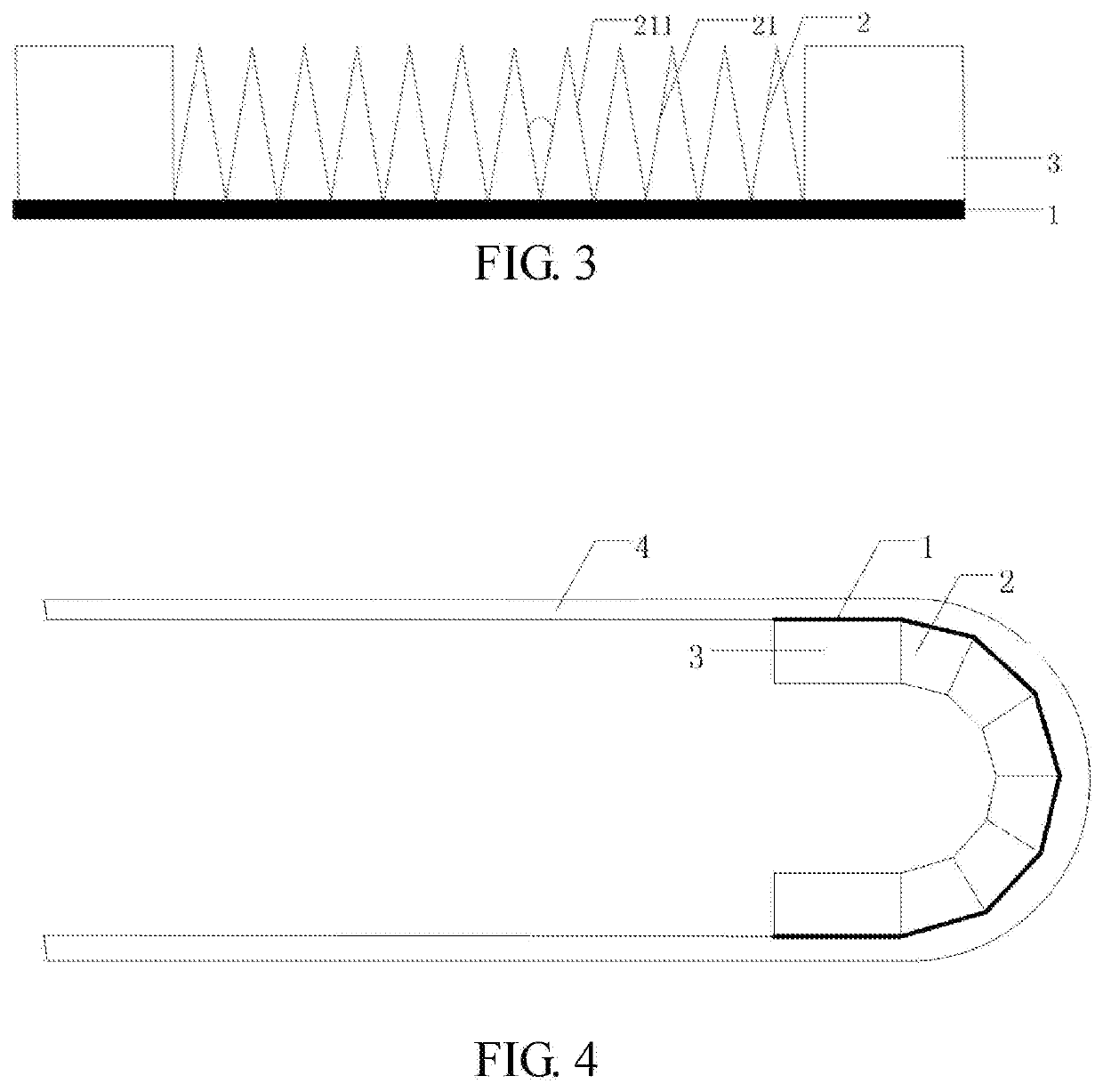 Bending hinge for flexible display panel and terminal