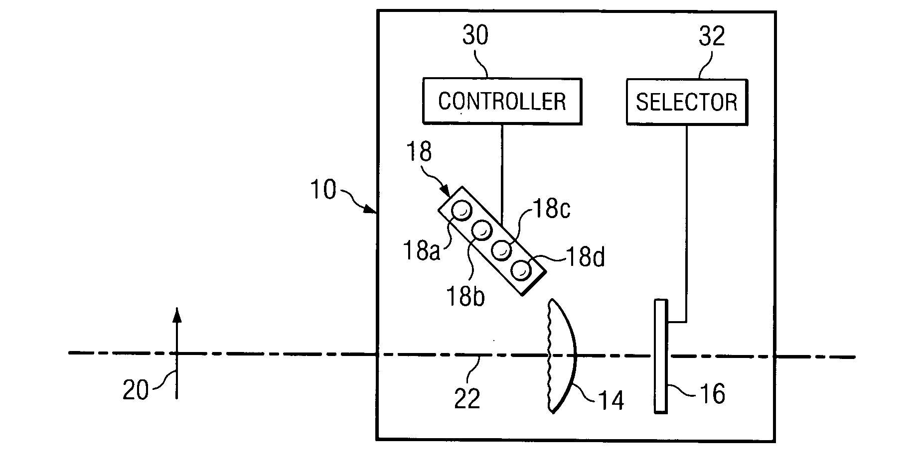 Imaging system with large depth of field