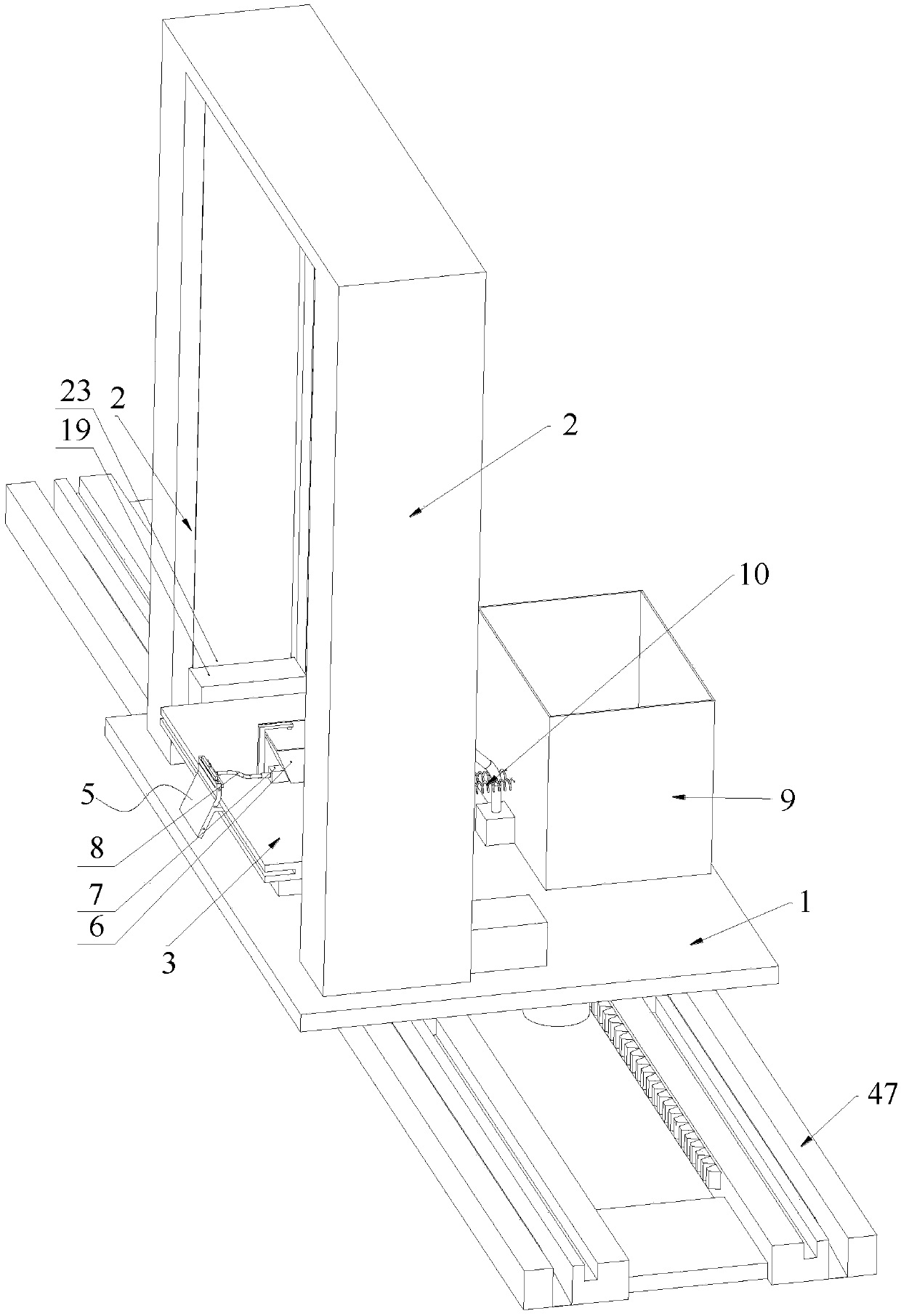 Plastering device for buildings